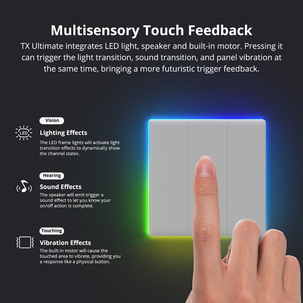 SONOFF TX Ultimate T5-3C-86 Smart Touch Wall Switch
