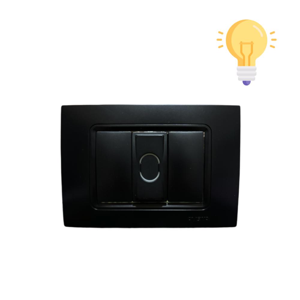 AION Single Light Switch - Black